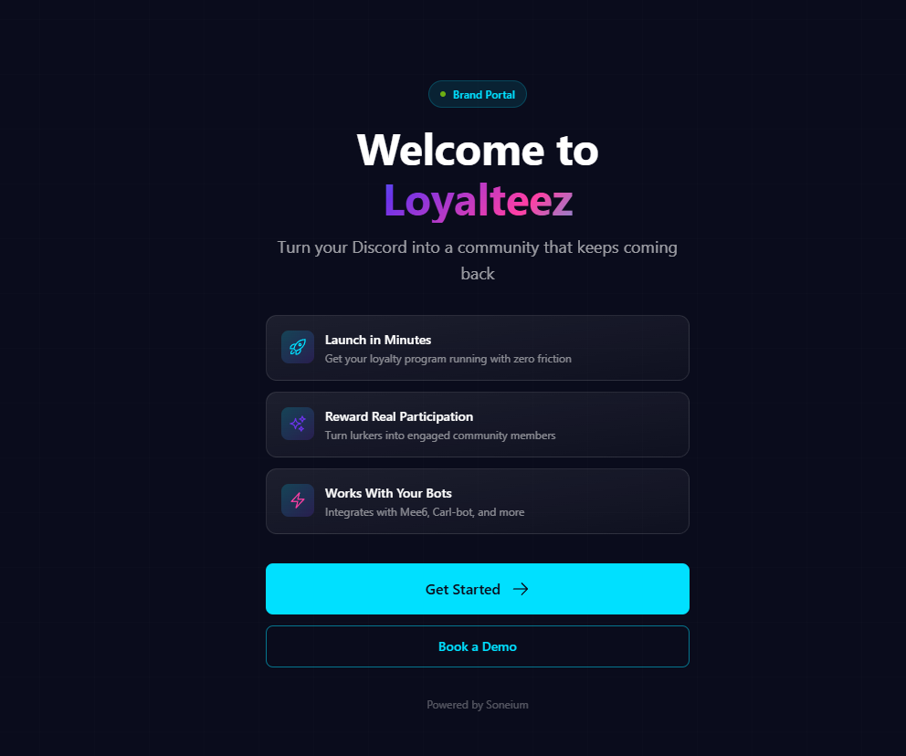 Loyalteez hero image